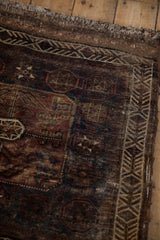 2.5x2.5 Antique Belouch Square Rug Mat