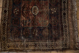 2.5x2.5 Antique Belouch Square Rug Mat