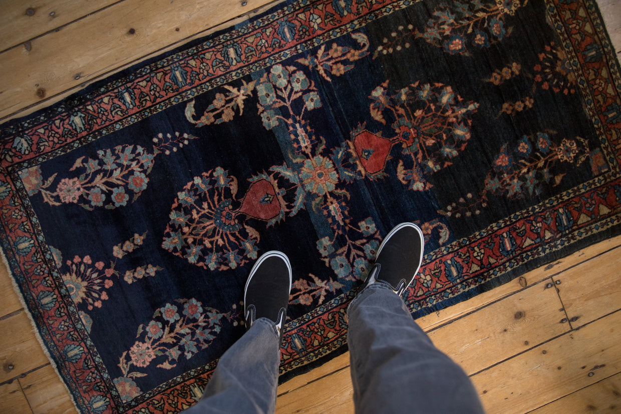 2.5x5 Antique Fine Mohajeran Sarouk Rug Runner