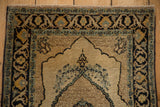 2x2.5 Antique Tabriz Square Rug Mat