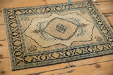 2x2.5 Antique Tabriz Square Rug Mat