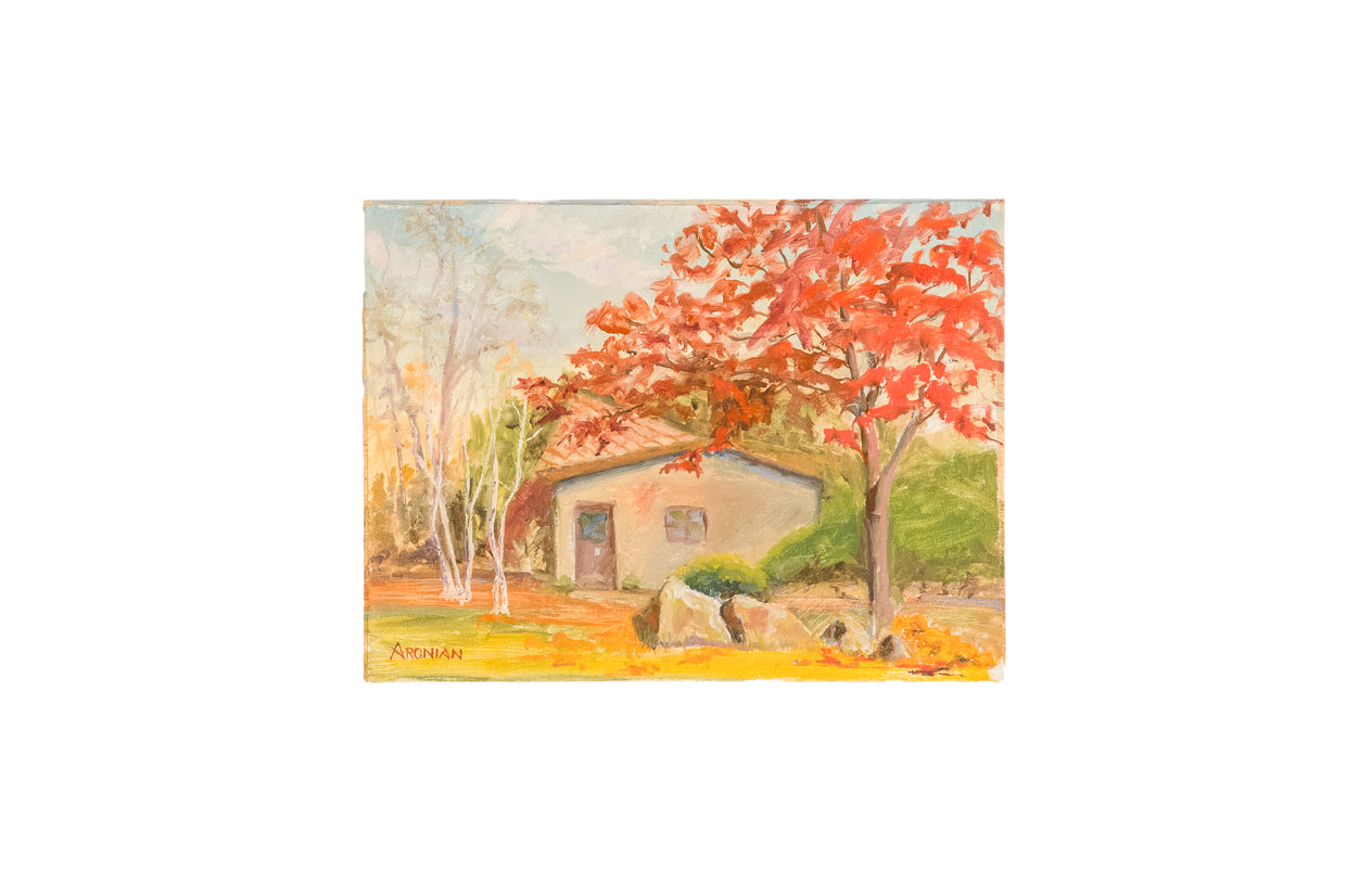 Dianne Aronian Home in Fall Original Painting
