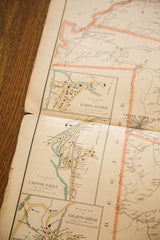 Late 19th century map detail: Purdys Station, Croton Falls, Goldens Bridge vignettes.