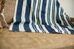 Vintage Indigo Stripe Throw // ONH Item 1956 Image 2