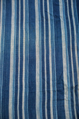 3.5x5 Indigo Blue Striped Textile // ONH Item 1969 Image 3