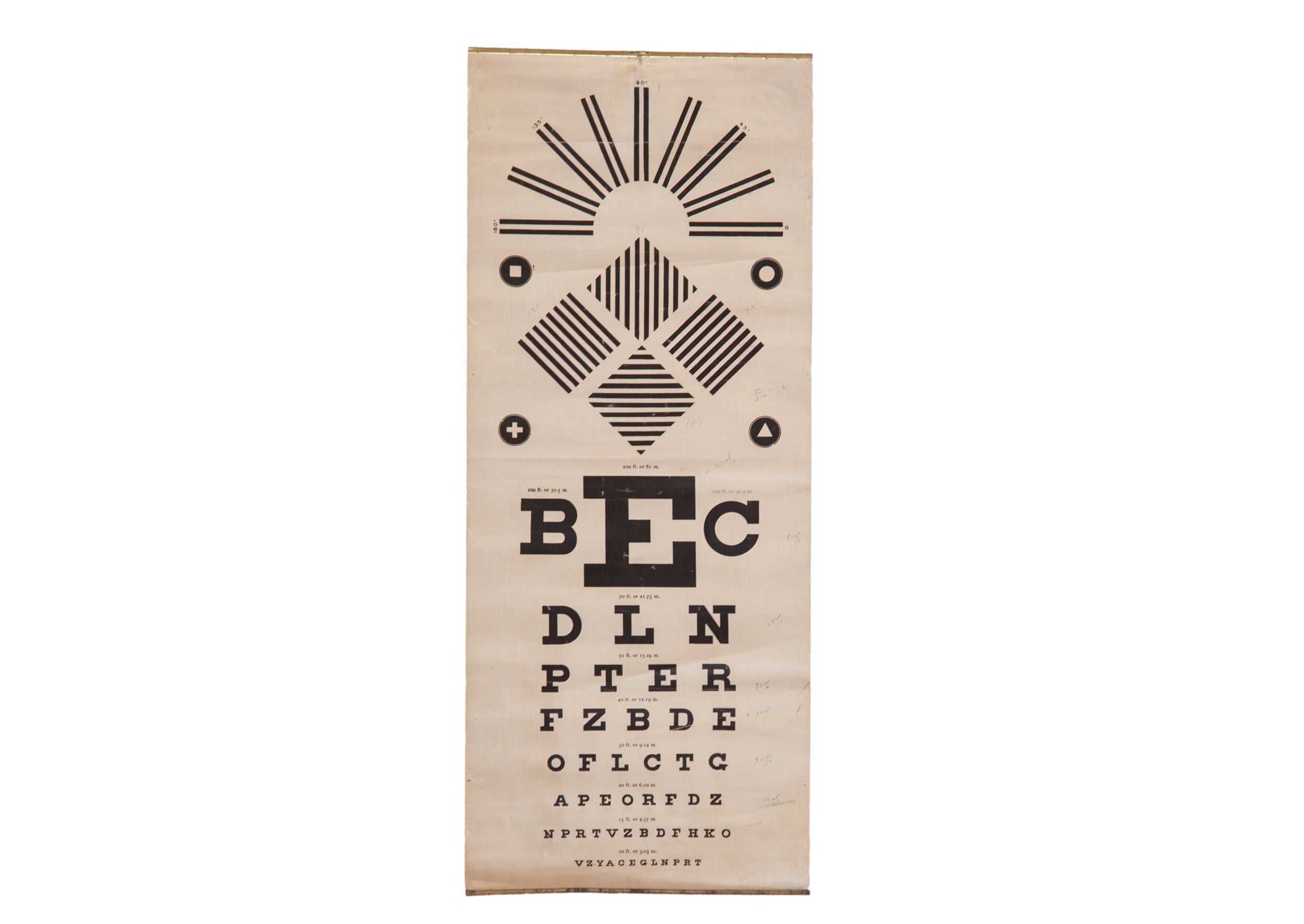 Antique Eye Chart