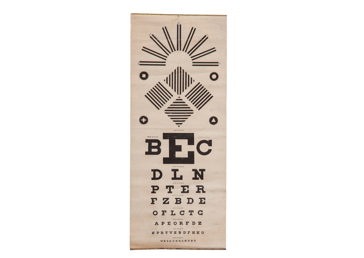 Antique Eye Chart – Item #2317