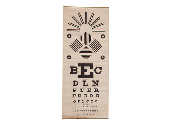 Antique Eye Chart // ONH Item: 2317