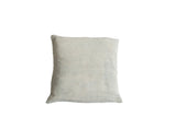 Faded Powder Blue Indigo Pillow with subtle horizontal weave texture, 20x20 inches.