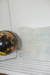 Faded Powder Blue Indigo Pillow // ONH Item 2355B Image 3