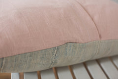 Faded Powder Blue Indigo Pillow // ONH Item 2355D Image 4