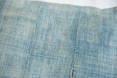 Vintage Light Blue Indigo Pillow // ONH Item 2376B Image 3