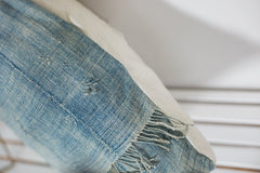 Vintage Light Blue Indigo Pillow // ONH Item 2376B Image 5