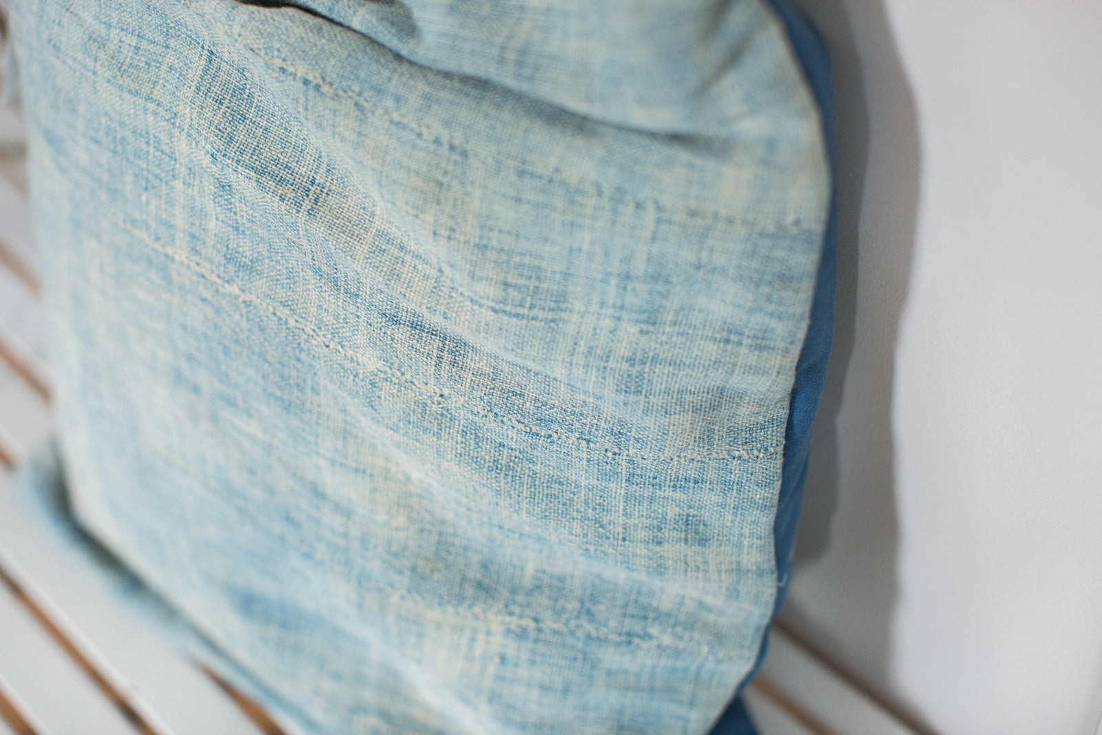 Vintage Light Blue Indigo Pillow // ONH Item 2384C Image 1