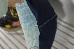 Vintage Light Blue Indigo Pillow // ONH Item 2384F Image 4