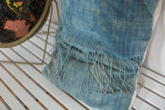 Vintage Light Blue Indigo Pillow // ONH Item 2389A Image 3