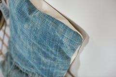 Vintage Light Blue Indigo Pillow // ONH Item 2389A Image 4
