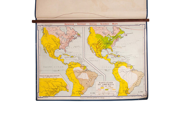 Vintage Denoyer Geppert Map - Old New House