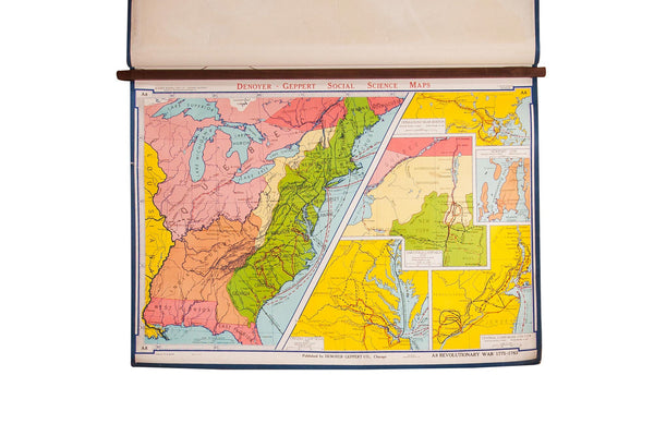 Vintage Denoyer Geppert Map // ONH Item 2683H