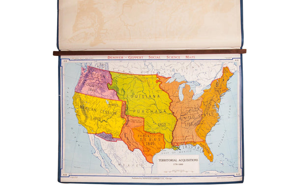 Vintage Denoyer Geppert Map // ONH Item 2683N