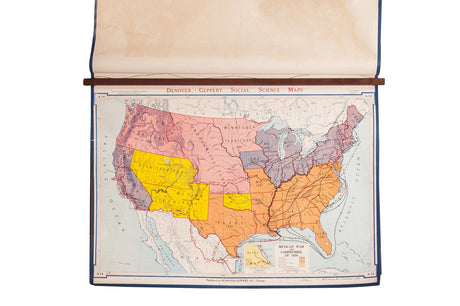 Vintage Denoyer Geppert Map // ONH Item 2683O