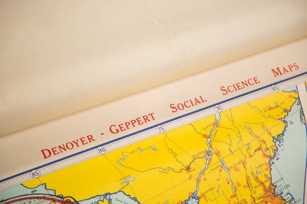 Vintage Denoyer Geppert Map // ONH Item 2683V Image 2