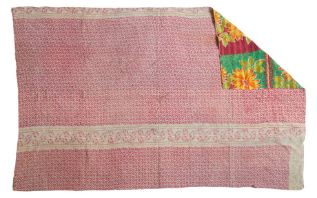 Vintage Indian Kantha Quilt // ONH Item 2701 Image 2