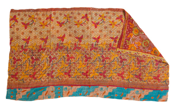 Vintage Indian Kantha Quilt // ONH Item 2715