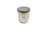 Vintage 1920s collectible Ball jelly jar soy candle, white wax, aged zinc lid.
