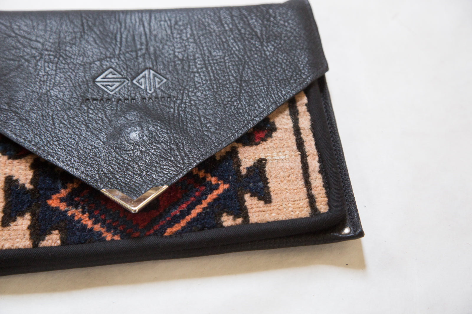 Handmade Rug Fragment Clutch // ONH Item 2942 Image 1
