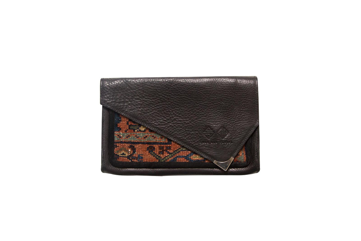 Handmade Rug Fragment Clutch // ONH Item 2952