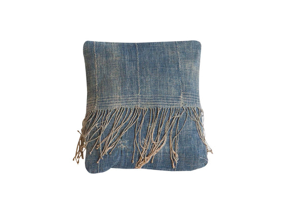 African Indigo Handmade Pillow // ONH Item 2973C