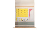 Vintage Democracy School Chart Set, showing 'Population Trends' chart and stacked rolled sections.