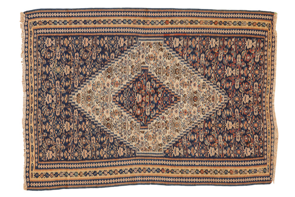 Antique Senneh Kilim Rug // ONH Item: 3680
