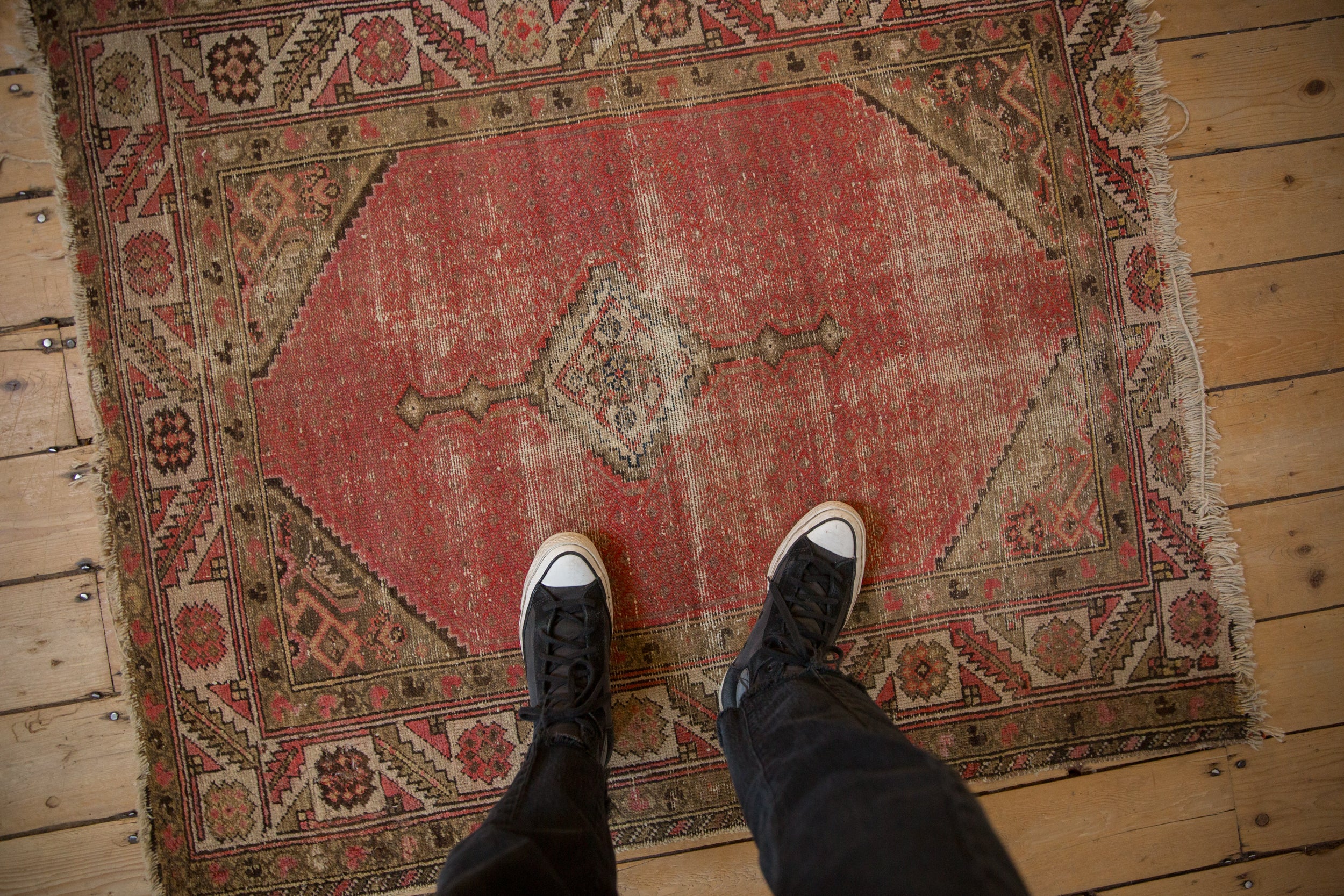 Vintage Malayer Square Rug // ONH Item: 3712, Image 1