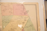 Detail of an antique Pound Ridge map highlighting Cross Pond and the pink-tinted Boutonville area.