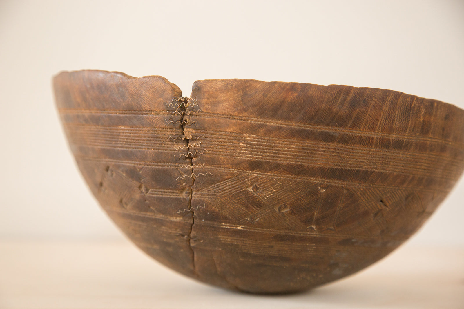 Vintage Wooden African Bowl