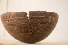 Vintage Wooden African Bowl