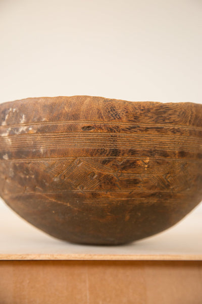 Vintage Wooden African Bowl