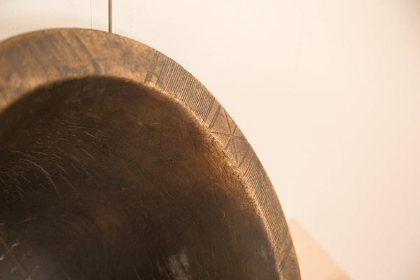 Vintage Wooden African Bowl