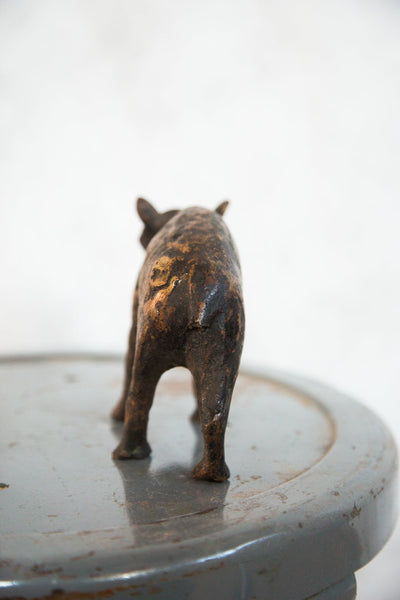 Lost Wax Casting Copper Vintage African Hippo