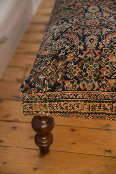 RESERVED Vintage Persian Fereghan Rug Ottoman Coffee Table // ONH Item: AS8097A12275A, Image 4