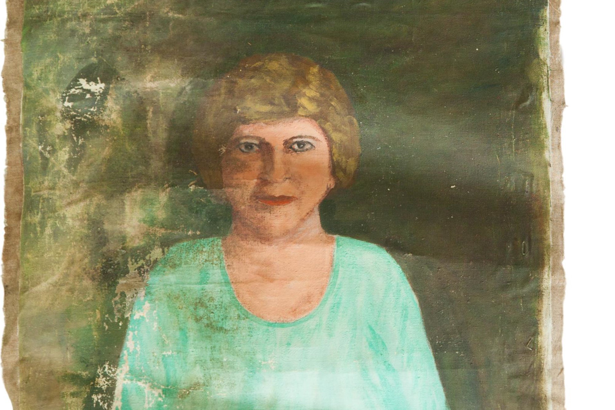 Vintage Kal Greene Portrait Painting / ONH Item 4603 Image 1