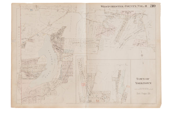 Vintage Hopkins Map of Town of Yorktown