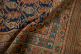 Original striped plain-weave kilim and boteh design on a collector's antique Afshar rug.