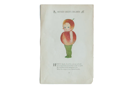 Antique M.T. Ross Mother Earth's Children Illustration