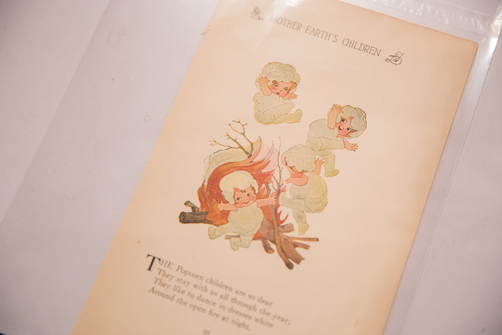 Antique M.T. Ross Mother Earth's Children Illustration Image 1