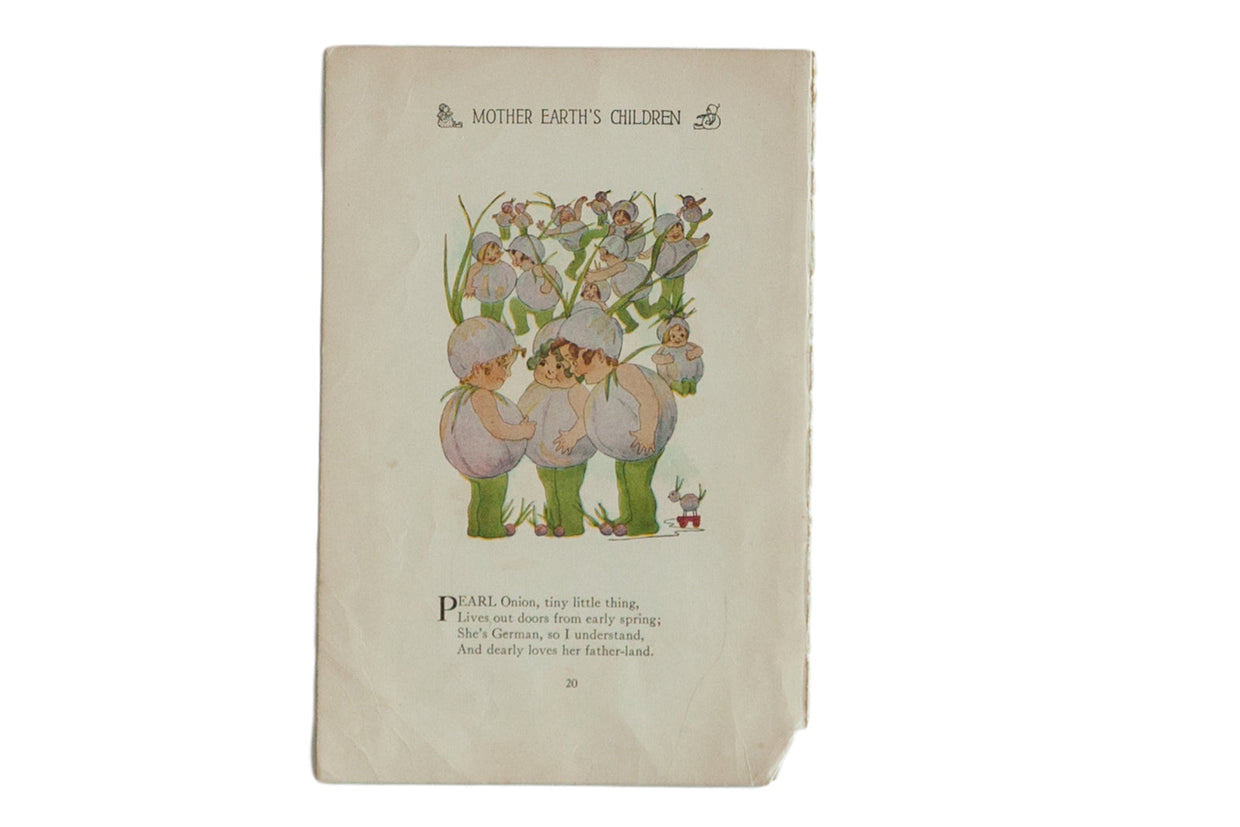 Antique M.T. Ross Mother Earth's Children Illustration // ONH Item 6818