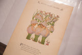 Antique M.T. Ross Mother Earth's Children illustration detail with title text and pastel figures.