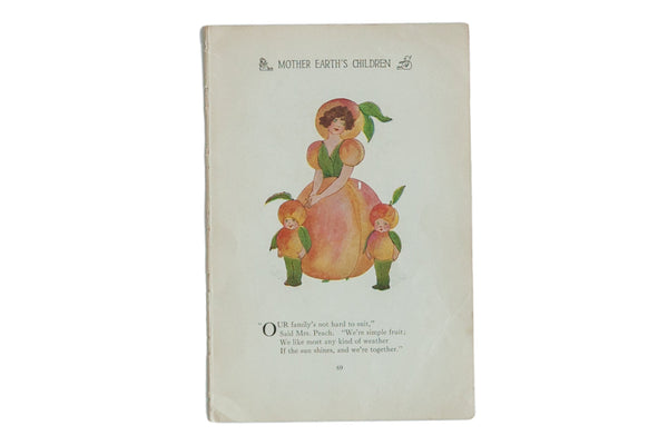 Antique M.T. Ross Mother Earth's Children Illustration